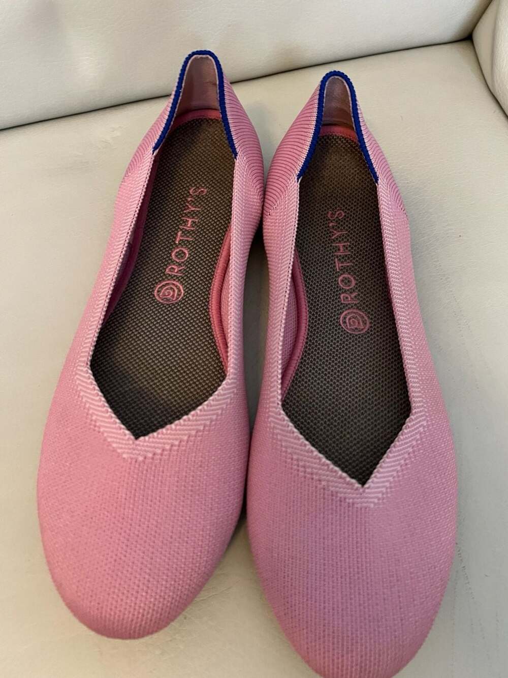 Rothy's Pink Knit Slip-On Women's Flats